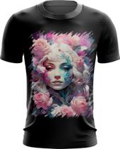Camiseta Dryfit Mulher de Rosas Paixão 8 Camiseta Dryfit Mulher de Rosas Paixão 8