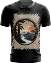 Camiseta Dryfit Paisagem Oriental Portão Torii 1