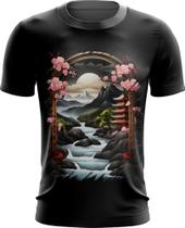 Camiseta Dryfit Paisagem Oriental Portão Torii 16