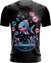 Camiseta Dryfit Peixinho Feliz no Aquário Peixe 2