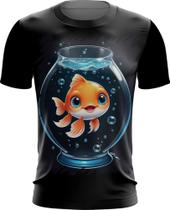 Camiseta Dryfit Peixinho Feliz no Aquário Peixe 3