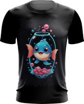 Camiseta Dryfit Peixinho Feliz no Aquário Peixe 4