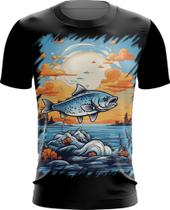 Camiseta Dryfit Pesca Esportiva Peixes Azul Paz 6 - Kasubeck Store