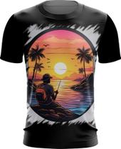Camiseta Dryfit Pesca Esportiva Pôr do Sol Peixes 16 - Kasubeck Store