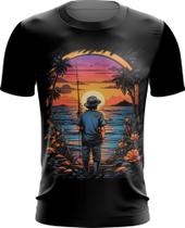 Camiseta Dryfit Pesca Esportiva Pôr do Sol Peixes 6