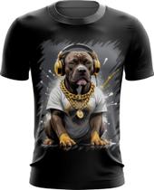 Camiseta Dryfit Pitbull com Headphones 8