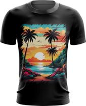 Camiseta Dryfit Praia Paradisíaca Vintage 17