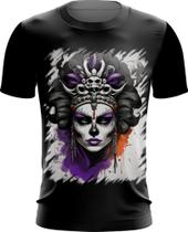 Camiseta Dryfit Rainha Mexicana Dama Esqueleto 10