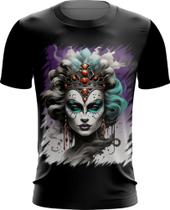 Camiseta Dryfit Rainha Mexicana Dama Esqueleto 7