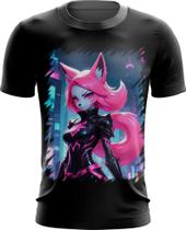 Camiseta Dryfit Raposa Humanóide Vaporwave 3