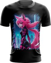 Camiseta Dryfit Raposa Humanóide Vaporwave 7