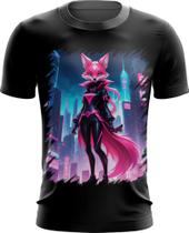 Camiseta Dryfit Raposa Humanóide Vaporwave 8