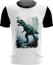 Camiseta Dryfit T-Rex Tiranossauro Dinossauro Jurássico 1