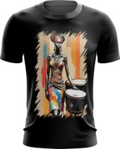 Camiseta Dryfit Tambor Africano Arte África 1