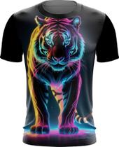 Camiseta Dryfit Tigre Dark Silhueta Fantasmagórica 1