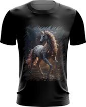 Camiseta Dryfit Unicornio Criatura Mítica Fera 1