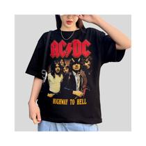 Camiseta DTF FanShirt ACDC 459 de manga curta masculina unissex