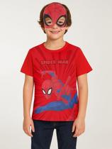 Camiseta e Máscara Infantil Para Menino - VERMELHO - Spider Man Camiseta e Máscara Infantil Para Menino - VERMELHO - Spider Man
