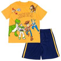 Camiseta e Shorts Infantil Disney Toy Story com Woody e Buzz Lightyear