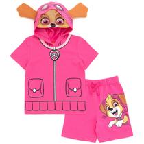 Camiseta e shorts Outfit Paw Patrol Skye para criança e meni