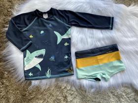 Camiseta e sunga infantil tamanho 03