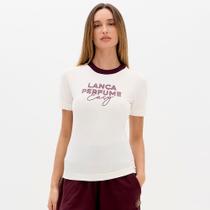 Camiseta Easy Lança Perfume Babylook Ou26 Off White Feminino