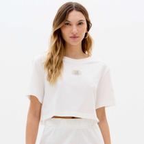 Camiseta Easy Lança Perfume Cropped Ve26 Off White Feminino