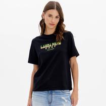 Camiseta Easy Lança Perfume Manga Curta Ou25 Preto Feminino