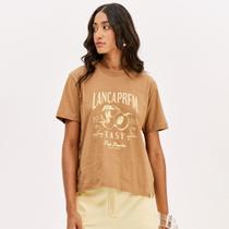 Camiseta Easy Lança Perfume Manga Curta Pr26 Bege Feminino Camiseta Easy Lança Perfume Manga Curta Pr26 Bege Feminino