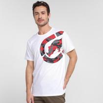 camiseta ecko logo camo manga longa masculina