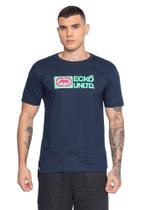 Camiseta Ecko Estampada Azul Marinho