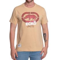 Camiseta Ecko Estampada Bege Claro