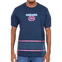Camiseta Ecko Oversized Azul Marinho Estampada Original