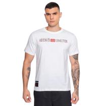Camiseta Ecko Unltd Logo Prateada Refletiva