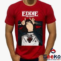 Camiseta Eddie Munson 100% Algodão Stranger Things Geeko