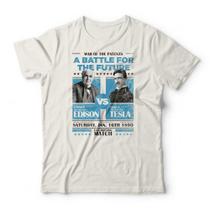 Camiseta Edison vs Tesla Studio Geek Camiseta Edison vs Tesla Studio Geek