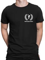 Camiseta Educação Física,masculina,básica,100% algodão,estampada