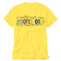 Camiseta Educação Infantil amarela Professora Pedagogia