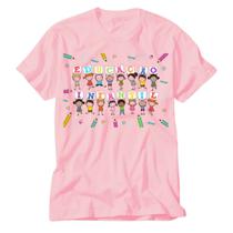 Camiseta Educação Infantil Rosa Professora Pedagogia Educar