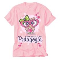 Camiseta Educação Infantil Rosa Professora Pedagogia Educar