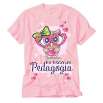 Camiseta Educação Infantil Rosa Professora Pedagogia Educar - VIDAPE