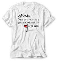 Camiseta Educador Blusa Fé na Vida - Camisa Professores nova