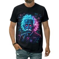 Camiseta Einstein Física Espaço Tempo Relatividade Arte