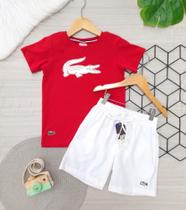Camiseta Elastano e Bermuda Tactel tam 6 Camiseta Elastano e Bermuda Tactel tam 6
