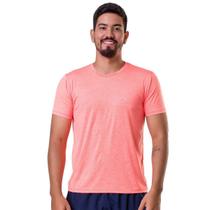 Camiseta Elite Gola Careca Running Masculina - Laranja Mescla