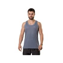 Camiseta Elite Regata Masculina Quality 25441 Cinza/Branco