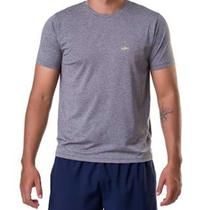 Camiseta Elite Running Tecido Leve Academia Juvenil - Mescla e Preto