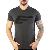 Camiseta Ellus Cotton Fine Maxi Chumbo Camiseta Ellus Cotton Fine Maxi Chumbo