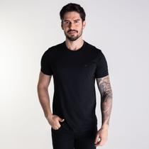 Camiseta Ellus Mirror Classic Algodão Pima Preta