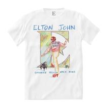 Camiseta Elton John Goodbye Yellow Brick Road Blusa Oficial Adulto Unissex Fn319